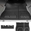 Cargo Mat for Stowed 3rd-Row Seating Compatible with Chrysler Pacifica 2017-2025 2026 7/8 Seats(Only Gas), Fit Voyager 2020-2025, All Weather TPE Cargo Liner Trunk Mat Accessories