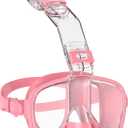 W WSTOO Multifunctional Snorkel Swim Mask That Allows You to Breathe Through Your Nose,180 Degree Panoramic View,Anti-Fog Anti-Leak with Camera Mount,Best Gift for Summer Holiday Travelers