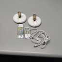 Rechargeable Battery LED Spotlight Indoor: Wireless Mini Art Accent Spot Lights with Timer Remote - Small Dimmable Uplight for Plants Display Painting Dartboard Artwork Portrait Closet (2 pack-white)