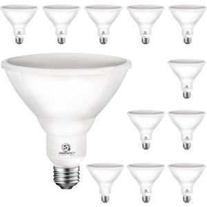 Energetic PAR38 Outdoor LED Flood Light Bulb, 5000K Daylight, 90 Watt Equivalent, Wet Rated, 900LM, E26 Base, Non-Dimmable,12 Pack