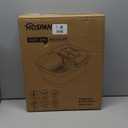 HOSPAN Collapsible Foot Spa with Heat, Bubble, Red Light, and Temperature Control, Foot Bath Massager with 8 Shiatsu Massage Rollers, Pedicure Foot Spa for Relaxation and Stress Relief, Black