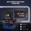 Sewer Camera Self Leveling, Sewer Inspection Camera 100 ft/30 m with Distance Counter, 7'' IPS 1080P Monitor and DVR Recorder, IP68 Waterproof, 12 Adjustable LED Lights(16GB Card)