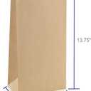 BagDream Brown Paper Lunch Bags 12LB 7x4.5x13.75 Inches 100Pcs Recyclable Kraft Paper Bags Bulk, Disposable, Large for Snack, Lunch, Sandwich, Burger, Baked Food, Craft, Packing | Value bundle, Food storage bags, Craft bags, Takeout