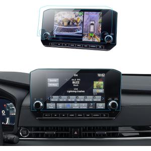 2PCS Car Screen Protector for 2022 2023 2024 Mitsubishi Outlander SE, Black Edition, SEL and SEL Black Edition Accessories Navigation Nano Screen Protector Cover HD Clear 9'' (for 2022 2023 2024 Mitsubishi Outlander 9'')
