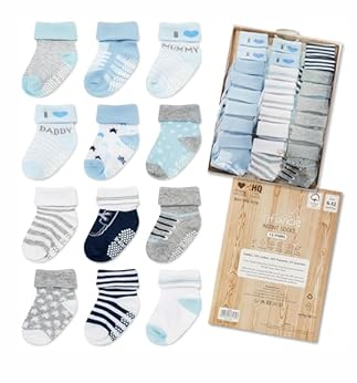 Baby Socks Cotton For Girls 12 Pairs  Soft And Comfortable Baby Girl Socks 0-6 Months, Adorable Sock Shoes For Baby Girl, Gift For Newborns (Pink)