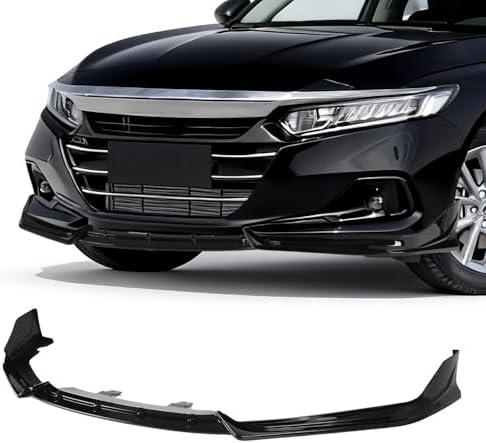 Archaic Front Bumper Lip Compatible with 2021 2022 Honda Accord, JDM Style 3Pcs Air Dam Spoiler Splitter Fit for SE/EX-L/LX/Sport/Touring, Splitter Under Chin Body Kit Lower Spoiler.