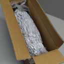 Bedfolks Calming Donut Dog Bed, 23 Inches Round Fluffy Dog Beds for Small Dogs, Machine Washable Anti-Anxiety Plush Puppy Bed（Light Grey, Small）