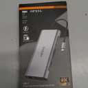 OPXYL 11-in-1 USB C Hub Multiport Adapter, USB C Docking Station with 4K HDMI, VGA 1080P, 100W PD, Ethernet, SD/TF, Audio, USB 3.0 Port, Laptop Dock for MacBook Pro/Air, iPad, Windows (Grey)