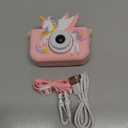 Upgrade Kids Camera for Boys Girls, Toddler Digital Selfie Camera with Cute Protective Cover and 32G SD Card, Christmas Birthday Gifts Toys for 3 4 5 6 7 8 9 10 11 12 Years Old Little Girls and Boys (Colorful Pink)