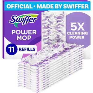 Swiffer PowerMop Multi-Surface Mopping Pad Refills, Made by Swiffer, for Floor Cleaning, 11 Count (11 Count (Pack of 1))