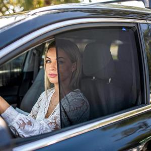 Bayan Car Front Side Window Sun Shade for Driving 2 Pack Magnetic Car Driver Side Window Curtains -Universal Fit Nissan Sunny,Camry, Corolla,Crown,Hilux, Prado,Range Rover,CRV,RAV4,Prius