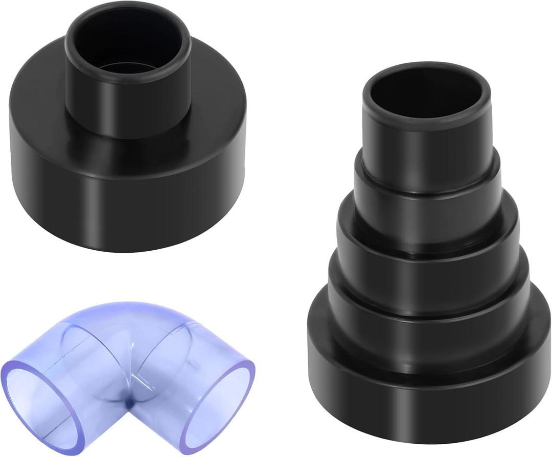 AC Drain Line Cleaner Tool with PVC Adapter kit, for Vacuum Hose 1-1/4", 1-7/8", 2-1/2" and Pipe Sizes 3/4", 1", 1-1/4", 1-1/2", 2