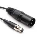 3 Pin XLR Male Plug to 3 Socket Female Mini XLR Pro Lapel Microphone Cable -TA3-XLR Cable（1.5M/5FT