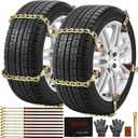 Snow Chains For Car,Snow Chains For Tires,Tire Block Emergency Anti Slip Tire Chain For Trucks SUV Lawn Tractor 10 Pcs Fit For Tire Width Of 175-285mm/6.8-11.2 Inches