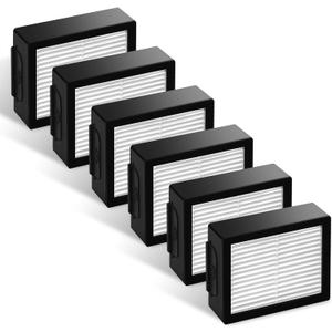 Improvedhand Filters Replacement for i-Robot Roomba E I & J Series i1+ i3 i3+ i4 i5/plus i6 i6+ i7 i7+/plus i8 i8+ E5 E6 E7 Vacuum Cleaner parts 4639161,6 Pack High Efficiency Filters+1 Cleaning Brush