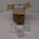 Lamosi 100 Pack 16 oz Clear Plastic Cups with Lids and Straws, Disposable Plastic Coffee Cups with Lids for Iced Coffee, Cold Beverages, Smoothies and To-Go Drinks