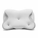 Cervical Neck Pillow for Pain Relief - Ergonomic Side Sleeper Pillow for Sleeping, Contour Orthopedic Pillow for Neck Support, Cooling Memory Foam Pillows for Back & Stomach Sleepers with Pillowcase