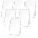 6 Pcs Spa Party Mirror Spa Party Supplies Sleepover Accessory Favors Makeup Mirror for Sleepover Slumber Birthday Favors Gift(White)