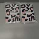 Magic Self-Adhesive Cosmetic Makeup Storage Bag for Travelling, Protectable Travelling Organizer, Easy-Packing Cosmetic Bag Magic Patch Cloth, Camera Lens Protection Wrap, Camera Bag, (Pink Leopard) Pack of 2