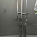 Medline Aluminum Crutches for Kids, Adults & Seniors, Walking Aid, 300 LB Weight Capacity,1 Pair, Fitting 5'2" - 5'10"