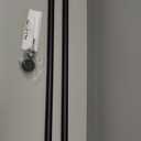 ALLZONE Tension Curtain Rod for Window, 2 Pack 83-123 Inches, Heavy Duty Curtain Rods No Drilling, Non-Slip Bathroom Shower Tension Rod, Renter Friendly, Adjustable, Spring Loaded, Extra Long, Black