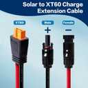 10AWG 25FT Solar to XT60i Charge Extension Cable for Solar Panels Portable Power Stations