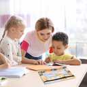 3 x IKAYAS Flower Pencil Pouch for 3 Ring Binder bulk Binder Pencil Pouch with Zipper, Pencil Pouches Pencil Bags for Classroom Pencil Box Pencil Case for Storing School Students Teacher Supplies 2 Pack