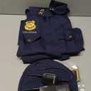 Morph Police Costume Mens Cop Costume Police Uniform Mens Cop Outfit Adult Halloween (Large)