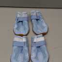 Hcpet Dog Boots, Dog Shoes for Large Dogs, Medium Dog Boots & Paw Protectors, Anti-Slip Dog Booties for Hot Pavement Winter Snow Hiking with Reflective Straps Blue Size 7 (Width 2.75 in)