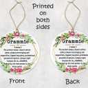 3 x Grammie Noun Ornament - Christmas & Mother's Day Keepsake Printed on Both Sides