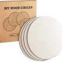 ilauke 14 Inch Wood Circles for Crafts, 4Pcs Blank Unfinished Wood Crafts, 1/4 Inch Thick Wood Rounds for Crafts, Wood Rounds Discs for Crafts, Wood Signs, Burning Painting, Wedding Decoration