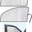 YelloPro Side Window Front Seat Sunshade (Set of 2) Custom Fit for 2021 2022 2023 2024 2025 Ford F-150 F150, Regular Cab, Super Cab, Super Crew Cab, UV Reflector Protection (NOT for E-Series)