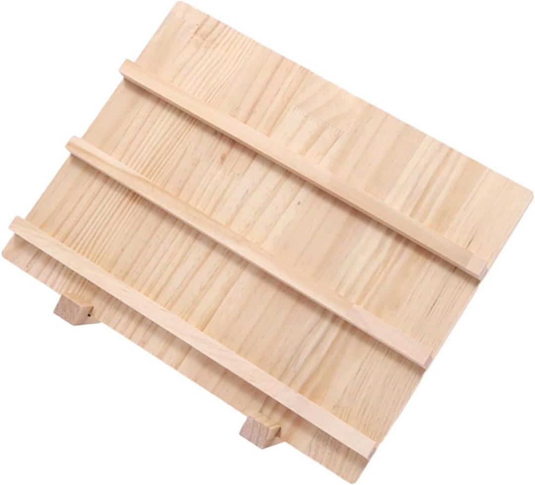 Wood Earring Display Stand Jewelry Holder Card Rings Texture Perfect For Card Display Stand, , Three Layers, Color: Log