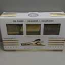 N9R 300PCS Gold Plastic Silverware, Heavy Duty Gold Plastic Cutlery Set Disposable Flatware Dinnerware, 100 Forks, 100 Spoons, 100 Knives, Perfect for Party, Wedding and Daily Use