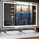 48"x30" LED Bathroom Mirror with Lights,Anti-Fog,3 Color Modes
