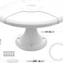 RV TV Antenna Outdoor 360 Omni Reception, 4K HD Digital RV Antenna Outdoor for Smart Tv with Signal Booster for Attic/RVs - 16.4 FT Coaxial Cable, 120 Mile Range, VHF/UHF