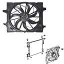 Munirater A/C Radiator Cooling Fan Replacement for Durango 2011-2017 Replacement for Grand Cherokee 2012-2017