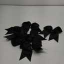 Oaoleer 8inch Jumbo Large Cheer Bows Ponytail Holder Elastic Band Handmade Boutique Hair Accessories for Cheerleading Teen Girls College Women Sports (6PCS, Black)