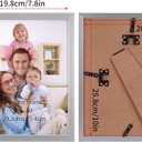 Giftgarden 8x10 Picture Frame Silver Set of 7, Multi Modern 8 x 10 Silver Frames for Wall or Tabletop Display