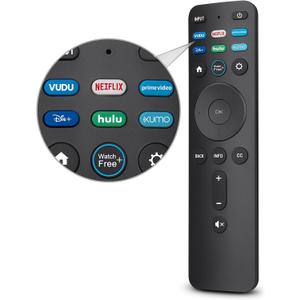 Universal Remote Replacement XRT260 for All VIZIO Smart TV Smartcast 4K P-Series V-Series D-Series M-Series XRT136 XRT140 , with Buttons for Netflix Disney Prime Video Hulu (No Voice Function)