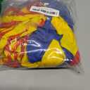 Funtery 7 Pcs Clown Costumes Set Includes Shoes, Nose, Hat, Wig, Gloves for Adults Carnival Clown Costumes (Yellow, S)