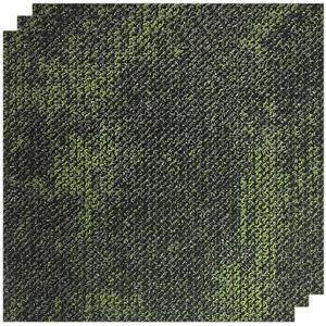 24 Carpets 20x20 inch Square Carpet Tiles, Reusable, Non Slip, Seamless Tiles, Suitable for Indoor and Outdoor use in bedrooms, Living Rooms, Offices, etc., Easy to DIY (Olive Green Stone pattern-07)