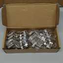 Ravinte 10 Pack 5 Pairs 1-1/2 inch Overlay Soft Close Hinges for Kitchen Cabinet Hinges Satin Nickel Hidden Hinges Stainless Steel Concealed Hinge Self Closing