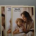 16x24 Picture Frame Set of 3, Natural Wood Grain 16x24 Frames for Horizontal and Vertical Wall Mounting (3 pack,Natural)