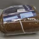 KinCam Recliner Covers, Stretch Reclining Chair Covers, Recliner Sofa Slipcovers Stripe Jacquard Recliner Couch Covers Furniture Protector Covers for Pet Kid (3 Seater, Brown)