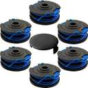 AC41RL3 & AC41RDLB Autofeed Dual line 0.065" 27ft,Electric String Trimmers Replacement Spool Compatible with Homelite UT41112 UT41121 UT41112B UT41113 UT41120 UT41122,7-Pack(6 Spool+1Cap