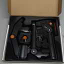 VR Gunstock for Meta Quest 2 Quest 3 Quest 3S Quest Pro  Adjustable FPS Gaming Controller Accessories with Quick Magnetic Attachment Cheek Pad for Immersive VR Gameplay (Black)