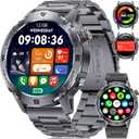 LIGE EF1 Smart Watches for Men, 1.43" AMOLED Smartwatch with 24/7 Heart Rate for Android iOS, 170+ Sports Modes Fitness Watch, IP68 Waterproof, 200+ Watch Faces, Sports Recognition, Matte Black