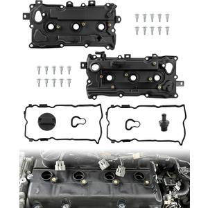 Upgrade Engine Valve Cover Kit Left & Right with Gasket & Bolts Compatible with 3.5L 2007-2014 Altima & 2009-2014 Murano & 2013-2015 Pathfinder & More. Replace# 13264-JP01A 13264-JP01B