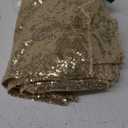 ShinyBeauty Sequin Backdrop 7ftx7ft Light Gold | Sparkle Drapes for Photoshoots & Parties | Glitter Fabric Background for Elegant Events | Perfect for Happy Birthday Celebrations, Light Gold